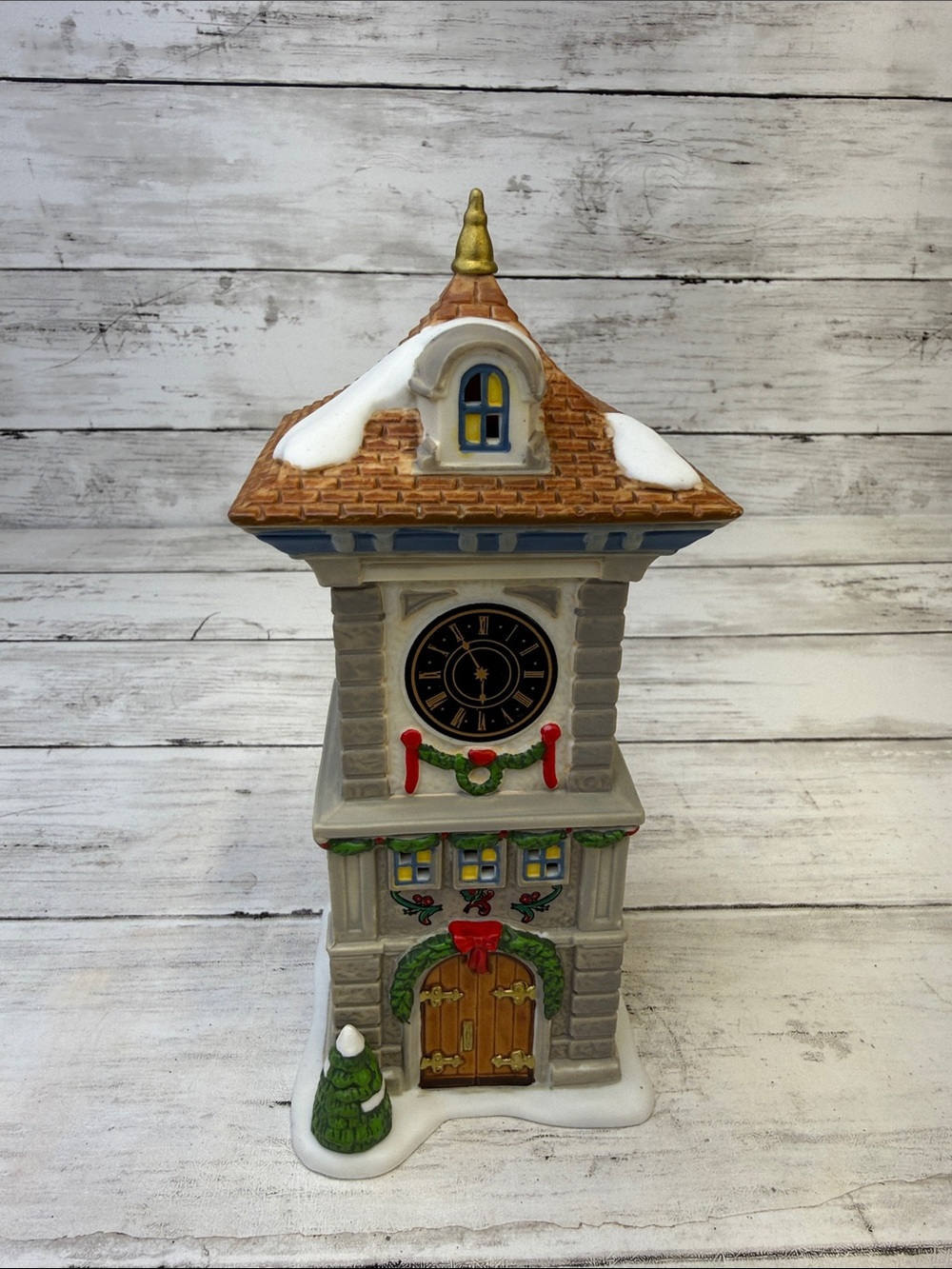 Dept 56 Alpine Village Clock Tower Christmas Village accessory